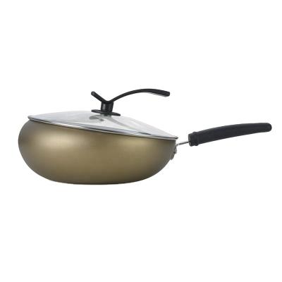 China Viable Chinese Wok Pan Non Stick Wok Restaurant Equipment 30CM Single Wok Gas Cooker for sale