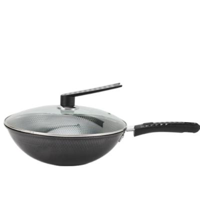 China Sustainable Restaurant Use Gas Wok Stove Single Cast Iron Wok Stainless Pre-Seasoned Cast Iron Chinese Wok for sale