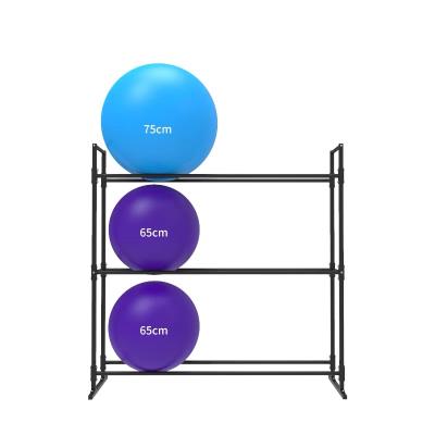 China Overall Weight Loss/Body Training/Private Fitness Yoga Ball Shelf Gym Pilates Floor Style Multi-Layer Display Rack Fitness Beauty Yoga Mat Shelf for sale