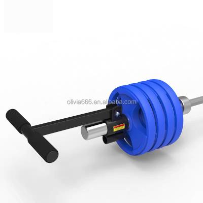 China Anti-Slip Row Pull Hard Barbell Pull Back To Pull Grip Barbell Barrel Rack Fitness Barbell Core Training Grip for sale