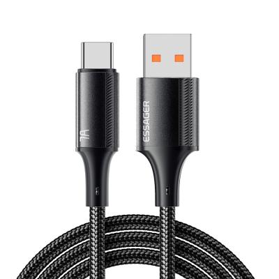 China Cable de carregamento de dados de liga de alumínio USB C para USB A 100W 7A ESSAGER ES-X45 série à venda