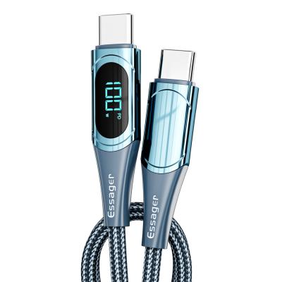 China ESSAGER Digital Display PD USB C To C Charging Cable 100W 5A for sale