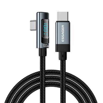 China Aluminum Alloy C-C USB C To C Charging Cable 100W ES-X47 Series 1m 2m for sale