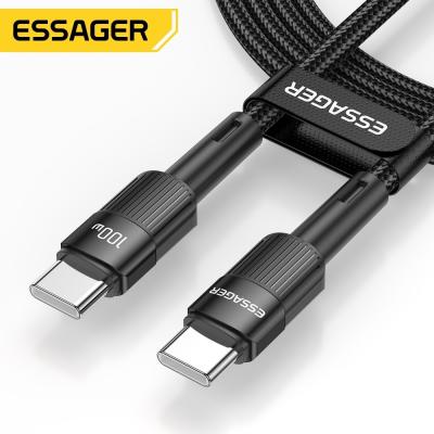 China Fast Charging USB C To C Data Cable Wired Braided 100W For Mobile Phone Accessories for sale