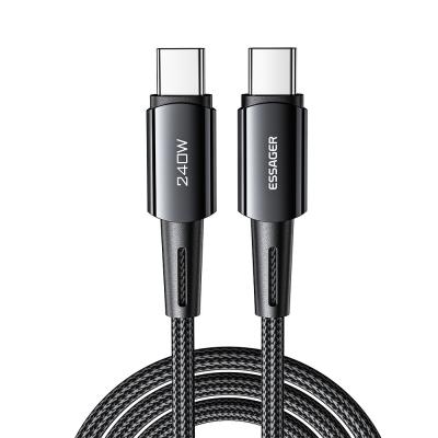 China Cargador rápido Sunset Tipo C Cord PD Carga rápida C a C Cable 240W en venta