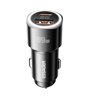 China ESSAGER ES-CC16 Series USB A+USB C Cell Phone Quick Charge Car Charger Outlet for sale