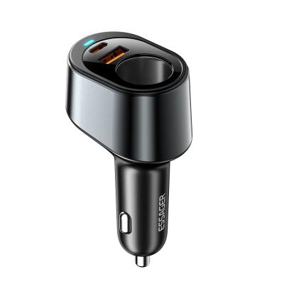 China ESSAGER F755 Serie 120W Cigarette Lighter USB-A USB-C Puerto de cargador para automóviles en venta