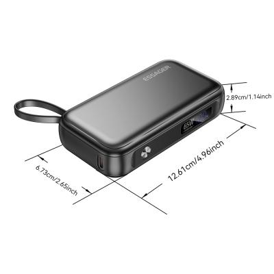 China LED Digital Display PD 65W Cell Phone Power Bank 15000mAh Fast Battery Storage for sale