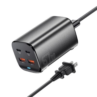 China Dual USB C USB A PD GaN Ladegeräte 67W ES-CD35 Serie zu verkaufen