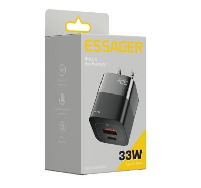 中国 QC 3.0 PD USB ウォールチャージャー USB Aタイプ C ミニ 旅行用電話チャージャー 33W 5V 4A 販売のため