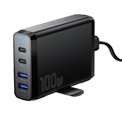 China Travel Type C Desktop GaN Phone Charger Quick Charging 100w With Dual USB Ports for sale