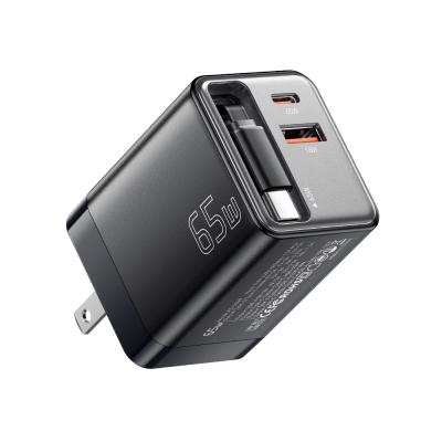 China ESSAGER ES-CD49 Serie 2 Puertos 65W GaN Cargador Adaptador de pared USB en venta