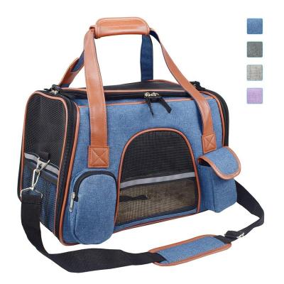 China High Quality Breathable Pet Carrier For Cats, Dogs, Puppy Pet Tote Carriers Bags Portable Pet Supply Carrier Soft Sided Bag for sale