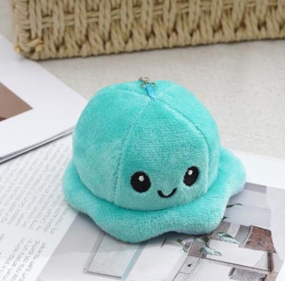 China Reversible Octopus Key Chain Reversible Octopus Key Chain Toy Plush Octopus Cat Fun Key Chain Wholesale Cute Stuffed Animal for sale