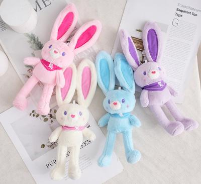 China Cute Big-eared Rabbit Fun Plush Bunny Long Legged Rabbit Toy For Kids for sale