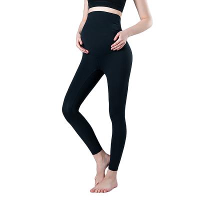 China Yoga Design Comfortable Soft Fabric Radiation Protection Women's Black Leggings Maternity Upper Clothing for sale