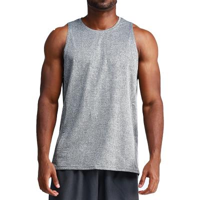 China QUICK DRY Custom Logo Men Tank Tops Workout Sleeveless Gym Cotton Vest Fitness Men Running Tank Top for sale