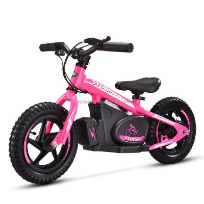 China 12 inch 24V 100W Multifunctional Children Balance Bike, Children Electric Balance Bike with Powerful Removable Battery for sale