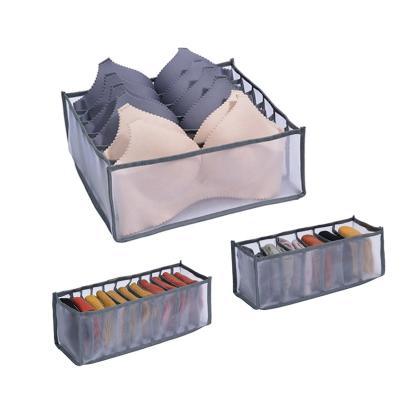 China Viable Collapsible Organizer Underwear Drawer Set for Clothes, Socks, Underwear and Bras, Underwear Storage Box for sale