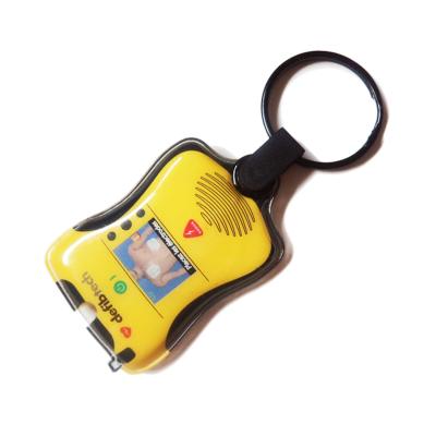 China Custom Shape Printing Full Color PVC Promotion / Advertising Light Up Key Chain / Light Up Key Ring for sale