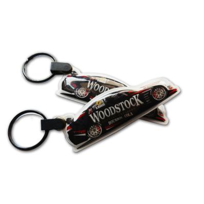 China Promotion / Advertising Custom Full Color Plastic Light PVC Soft Printing Mini LED Key Chain , Key Indicator Light for sale