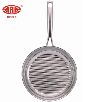 China Wholesale Price Dishwasher Safe Stainless Steel Trivially Safe Physical Divided Non-Stick Frying Pan for sale