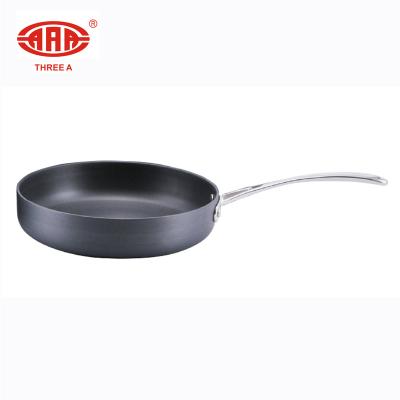 China Viable Nonstick Black Coating Hard Anondized Aluminum Frying Pan for sale