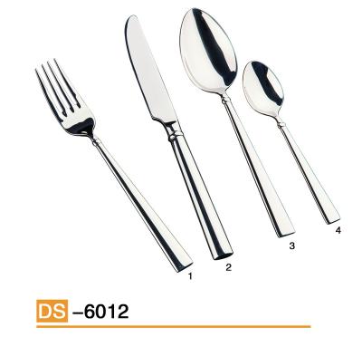 China Sustainable 4pcs Mirror Polished 18/8 304 Stainless Steel Flatware Set Flatware Dinnerware Set for sale