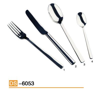 China Sustainable 4pcs Mirror Polished 18/8 304 Stainless Steel Flatware Set Flatware Dinnerware Set for sale