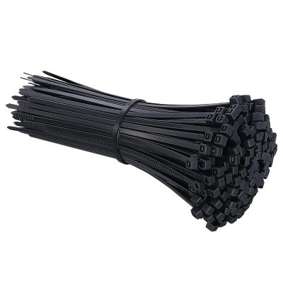 China Free Samples Best Quality Black 18LBS Nylon Cable Ties 2.5*100mm Tie Down Self-locking Plastic Cable Tie for sale