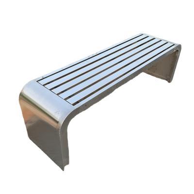 China High Quality Modern Stainless Steel Patio Metal Waterproof Outdoor Bench Solar Smart Outdoor Park Bench for sale