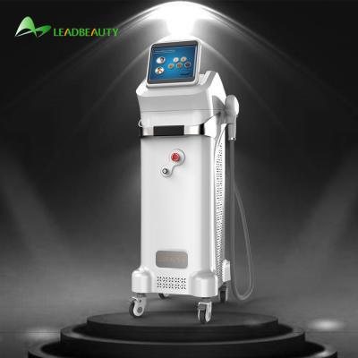 China New designed comfortable 808+ice and Thriple wavelength for option diode laser hair removal machine for sale