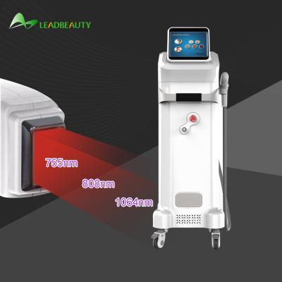 China Triple wavelength diode laser hair removal machine for sale