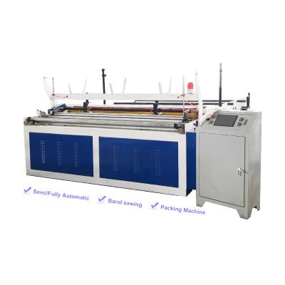 China Full Automatic Hotel Toilet Paper Tissue Paper Roll Kitchen Towel Making Machine Production Line for sale