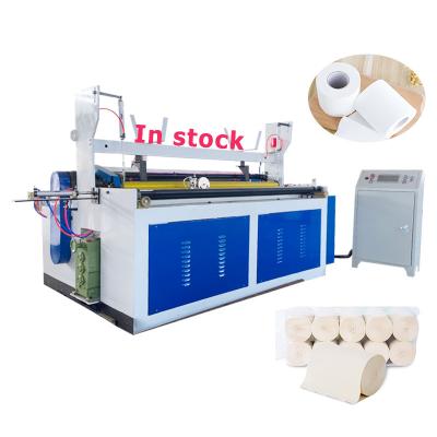 China Full Automatic Hotel Toilet Paper Rewinding Machine Production Line With Cutting Machine for sale