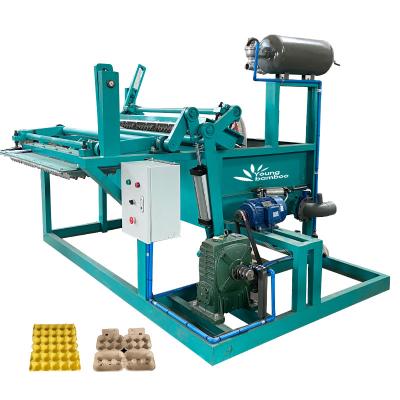 China Automatic Paper Egg Tray Molding Full Pulp Production Line Small Making Waste Paper Recycling Egg Tray Machine for sale