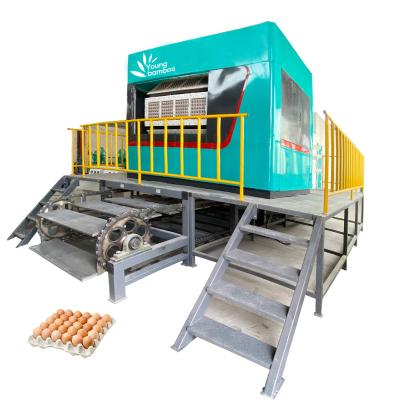 China More Complete Paper Egg Tray Molding Full Production Line Waste Paper Forming Egg Tray Making Machine Production Line for sale