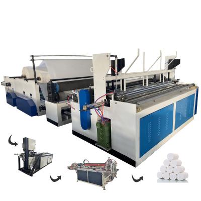 China Full Automatic Hotel Toilet Paper Making Rewinding Machine Toilet Paper Roll Making Machine for sale