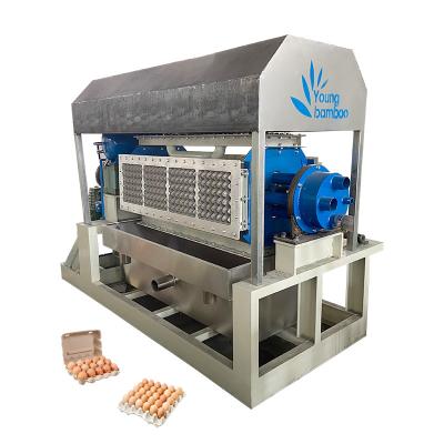 China Egg Tray Molding Paper Pulp Making Machine Waste Paper Machine Recycled Bagasse Pulp Molding Machinery For Egg Tray for sale