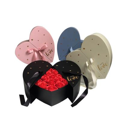 China Wholesale Recyclable Valentine Day Heart Shaped Packaging Gift Packaging Box Chocolate Flower Gift Boxes for sale