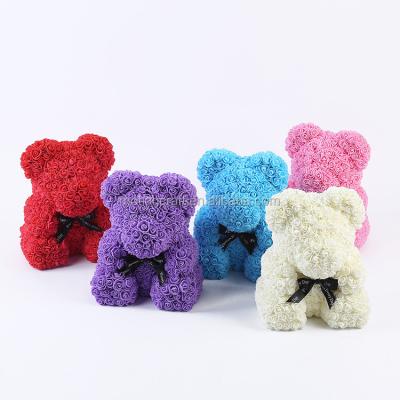 China Good quality 40cm teddy bear rose gift for valentine small MOQ M039B wholesale for sale