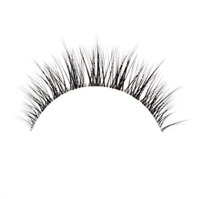 China Customized Logo Lash Vendor Silk Lashes Clear Strip Eyelashes Clear Silk Lash Lashes Customized Boxes 3D Eyelashes for sale