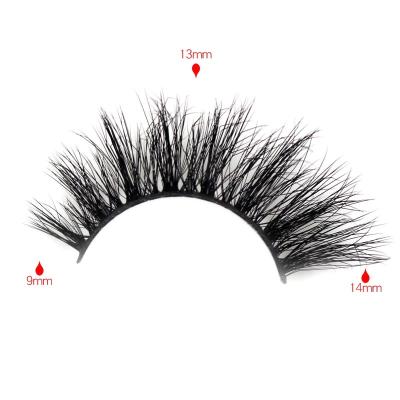 China Natural Long Strip Lashes 3D Lashes Wholesaler Clear Faux Mink Lashes Box Private Label Silk Lashes Customized Silk Lashes for sale