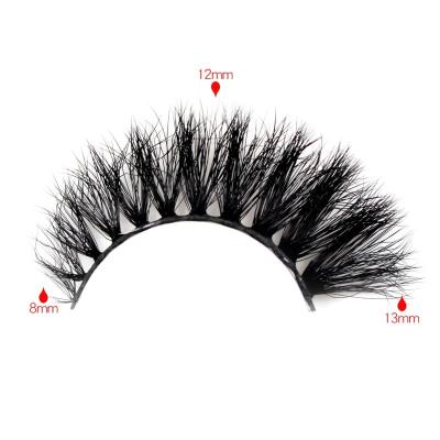 China Natural Long Strip Lashes 3D Lashes Wholesaler Clear Faux Mink Lashes Box Private Label Silk Lashes Customized Silk Lashes for sale