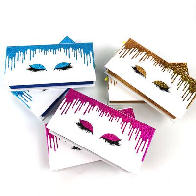 China Clear Strip Eyelash Wick Box Customized Clear Boxes Strip Lashes Silk Lash Customized Silk Eyelashes 3D Logo Lashbox Wick Vendor Eyelashes for sale