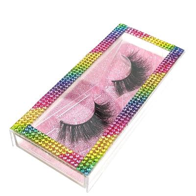 China Clear Strip Eyelash Lick Box Packaging Clear Strip Lashes Eyelash Vendor Customized Boxes Eyelashes 3D Silk Lashes Lashes for sale