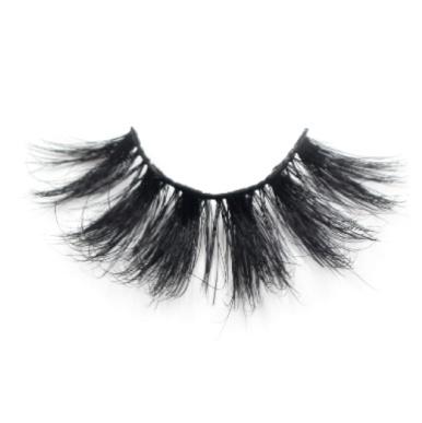 China 5D 25mm Long Mink Eyelashes Natural Mink Hair False Eyelashes / Long Thick Eye Lashes for sale