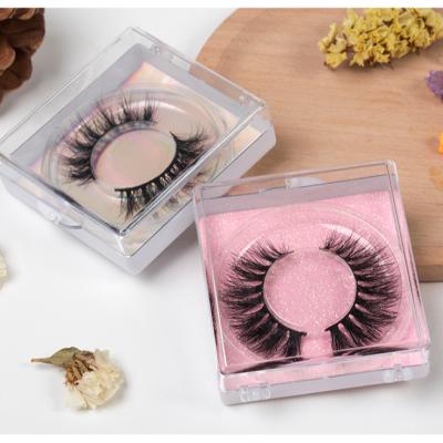 China 3D Mink Lashes Natural Long False Eyelashes 3 Color Cardboard Customization Long False Lashes Custom Eyelash Packaging for sale