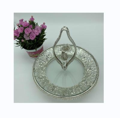 China High Quality Sustainable Fruit Dish Creative Oval Iron Dish Home Tray for sale