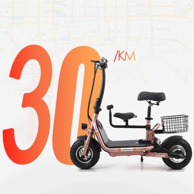 China Aluminum Alloy Adult 2 Wheel Electric Scooter Foldable Direct Selling With Baby Pedal Mini E-Bike Lightweight Scooter for sale